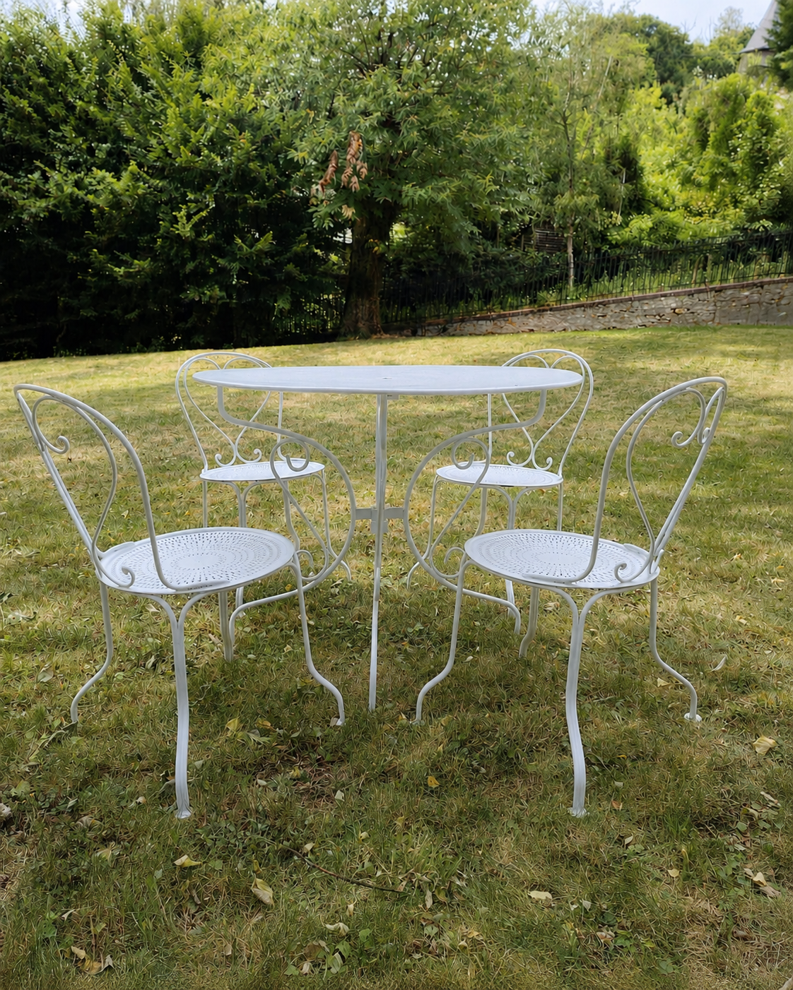 Salon de jardin en fer forgé